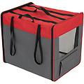 trasportino first class basic rosso / grigio per cani l l 79 x p 53 5 x h 66 cm