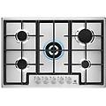 egs75362x acciaio inossidabile da incasso 75 cm gas 5 fornello(i)