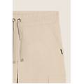 pantaloni cargo in popeline elasticizzato whitecup gray donna extra large
