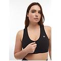 reggiseno seamless sostegno medio con chiusura zip frontale nero donna exsmall/small