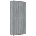 - scarpiera grigio sonoma 80x39x178 cm in legno multistrato