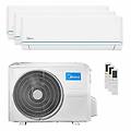 condizionatore evolution trial split 9000+9000+9000 btu inverter a++ unità esterna 7. 9 kw