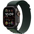 watch ultra 2 4g gps 49mm oled titanio nero cinturino verde m ip6x spo2 ecg
