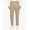 pantaloni nic loose in gabardina di seta e cotone