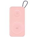 powerbank magsafe 10000 mah con cavo lightning e usb c rosa