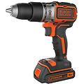 black+decker trapano avvitatore con doppia batteria litio 18v 1 5 ah con percussione ultra compatto