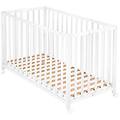 lettino pieghevole fold up 60 x 120 cm per neonati e bambini regolabile in 3 altezze diverse ruote