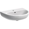 leroy merlin lavabo sospeso semicerchio selnova h 18. 5 x p 50 cm in ceramica bianco lucido
