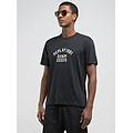 t-shirt in jersey fiammato con lettering