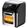 - d02486-silver friggitrice ad aria calda1800 watt 12 litri nero