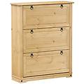 - scarpiera corona 99x32x124 5 cm in legno massello di pino