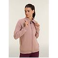 felpa con zip e collo alto risvoltabile fawn donna small