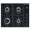 s64sn piano cottura nero da incasso gas 4 fornello(i)