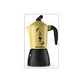 moka orzo express 4 tazze adatta a piani cottura gas alluminio giallo