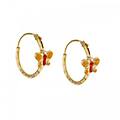 orecchini bambina farfallina in oro giallo 803321716802