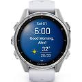 fenix ??8 43 mm amoled stone white/silver