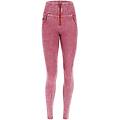 jeans wr. up vita alta in bull denim navetta marble wash rose wine donna medium