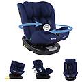 seggiolino auto girevole 360º regolazione i-size top tether gruppo 0/1/2/3 max. 36kg per