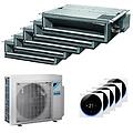 condizionatore canalizzabile slim penta split 9000+9000+9000+9000+9000 btu inverter a++ unità