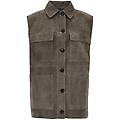 gilet suede couture