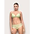 culotte brasiliana in pizzo e microfibra primula color / verde chiaro / 5 verde chiaro