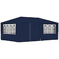 - gazebo professionale con pareti 4x6 m blu 90 g /m²