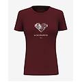 t-shirt pure heart dry manica corta granata donna 32