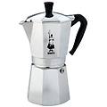 caffettiera italiana moka express 0 55l 9 tazze nero argento alluminio