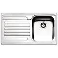 ve861ilbc serie venezia lavello acciaio spazzolato da incasso gocciolatoio a sinistra 1 vasca