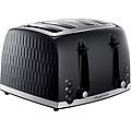 tostapane 4 fette 26071 design contemporaneo a nido d'ape con fessure extra larghe e funzione di