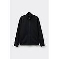 felpa tecnica con zip uomo nero taglia l