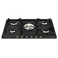 piano cottura gas 5 zone cortina black (75cm) sr775ao