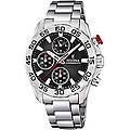 orologio cronografo bambino junior argentato/acciaio f20457/3