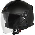 casco moto jet palio 2. 0 con bluetooth visiera lunga taglia s