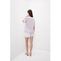 maglia manica corta con taschino in cotone ultrafresh donna viola taglia l