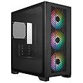 case elite 301 mini tower m-atx/ mini itx usb c 3x argb 120mm fans included e301-kgnn-s00