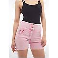 shorts push up wr. up tintura ice wash con vita alta fuchsia pink donna small