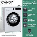 prowash 500 lavatrice carica frontale 10 kg 20% pi&ugrave; efficente della classe a 1400 giri bianco
