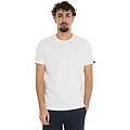 t-shirt girocollo mezza manica bianco