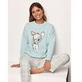 pigiama lungo cotone e flanella disney bambi / verde salvia chiaro / xl verde salvia chiaro