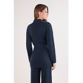 cardigan con cintura 100% cashmere donna blu taglia m/l
