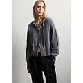 - cardigan grigio in pura lana regular fit donna grigio cenere taglia xs
