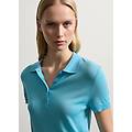 - polo tinta unita donna azzurro acqua taglia xs