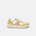 sneaker in suede da donna giallo