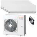 condizionatore shorai edge white penta split 9000+9000+9000+9000+9000 btu inverter a++ wifi