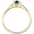 anello charlotte oro giallo zaffiro diamante collezione charlotte misura 58 oro giallo