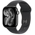 watch series 11 gps 42mm cassa alluminio jet black con sport band nero s/m