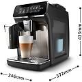 macchina del caff&egrave; automatica series 3300 lattego ep3347/90 nero/argento