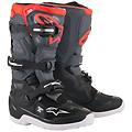 stivali tech 7s junior nero / dark grigio / rosso fluo nero grigio rosso 2 (eu 34)