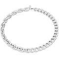 collana dextera link misti bianca placcato rodio l